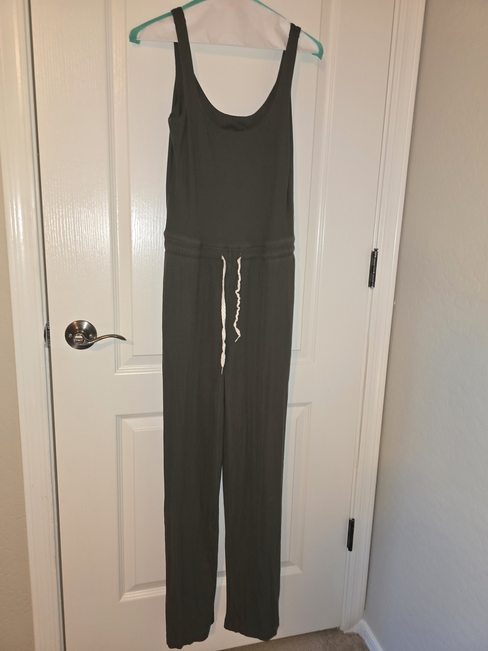 Vuori Olive Tank Jumpsuit with Drawstring